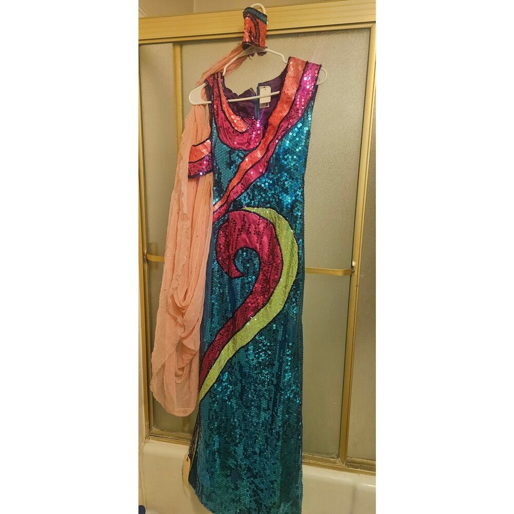 Stunning handmade Halloween costume Ursula mermaid xs Blue purple pink